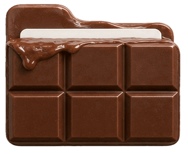 Chocolate bar folder icon